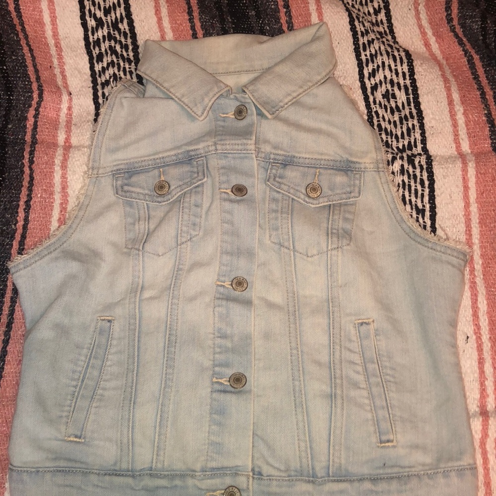 Light Wash Jean Vest